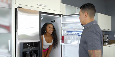 Amilian Kush rough fucked in the living room by her brother's friend