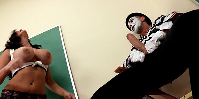 Busty teacher is giving sex lessons