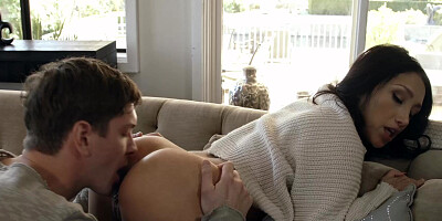 Vicki Chase taking a big cock up her tight asshole in Couple's Therapy 3