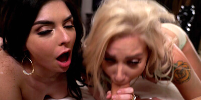 Chanel Grey and Keira Croft get their assholes stretched to the max