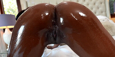 Nicole Kitt gets oiled up and fucked balls deep