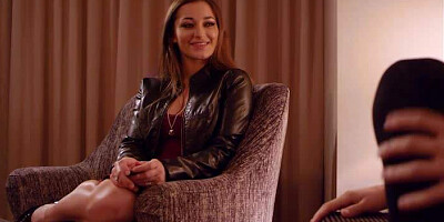 In nothing but stockings does this sweet Dani Daniels take hard piston in cunt