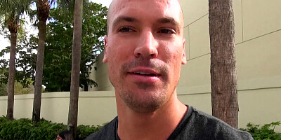 Petite babe is sucking a huge dick