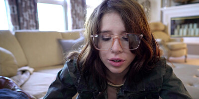 Isabel Moon comes over to get her tight teen butt stuffed with man meat