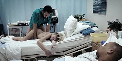 Doctor pervert fucked patient Arya Fae in the ward