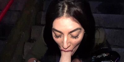 Ava Koxxx caught wanking in public gets fucked & creampied
