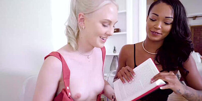 Interracial amateur threesome starring Harley Dean & Lily Rader