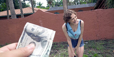 Tristan Summers is getting picked up outdoors