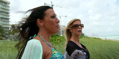 Gorgeous ladies are having a steamy threesome