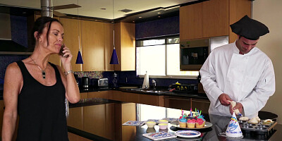 Kinky brunette loses her virginity at her 18th birthday party