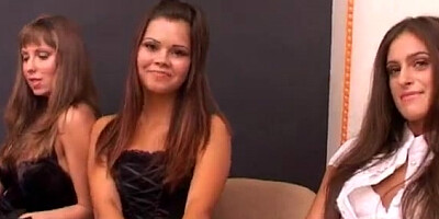 Foot slave on the floor flogged & sucking toes of 3 mistress