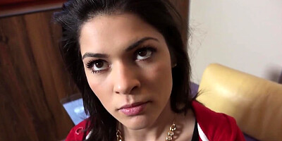 Session of blowjob went well and man was lucky enough to see tits