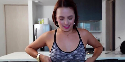 Sweet chick goes down on her man to suck his hard cock