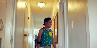 Cougar Eva Notty catches stepson jerking & fucks him all over the bedroom