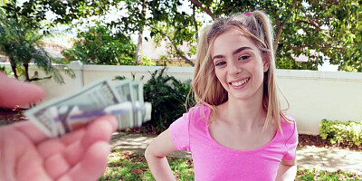 Molly Little is getting picked up outdoors