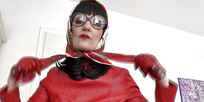 Big Vintage Glasses Demonstration - Headscarf Stepmom Makes You Cum