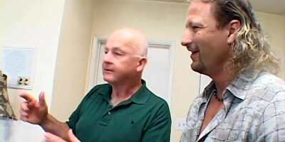 Blonde fucked in interracial threesome while her husband watches