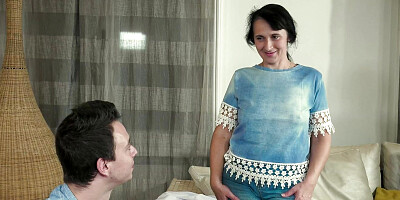 LUSTY GRANDMAS - Sexy Mature Maid In Stockings Made A Man',s Fantasy Come True By Fucking Him