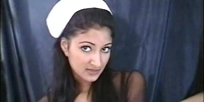 Two cute babes fucking in a threesome