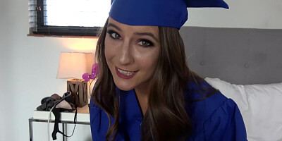 Slutty Step Daughter Gets A Big Dick And A Good Fuck For Graduation Present - MyPervyFamily