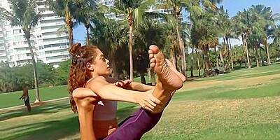 Vivi Anne - Yoga Class And Rough Face Fucking For Petite Latina Teen 18+