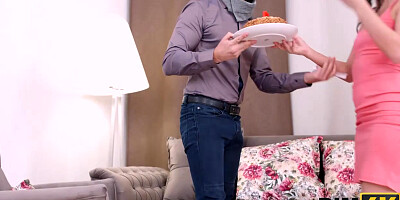 RIM4K. Man gives skinny peach his asshole for careful licking