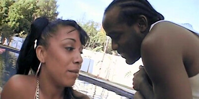 Busty black girl fucked hard with big dick