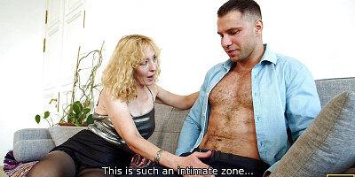 MOMMY4K. Oliver Trunk cheated on his girlfriend with her blonde slutty Mom