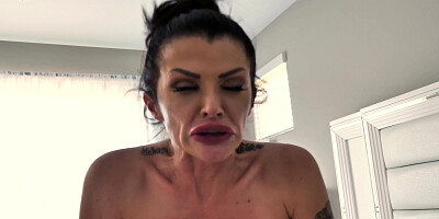Joslyn James rides and sucks Marcus London's cock