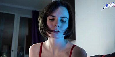 Red Lingerie Foot Fetish: Beautiful Babe's Toes Make Him Explode