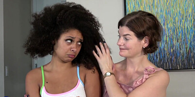 Teeny Sophia Quinn Gets Spanked By Her Wicked Stepmom Clara Matthews After Being Naughty - Clara Matthews & Sophia Quinn