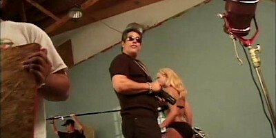 BTS with a blonde babe on a bike