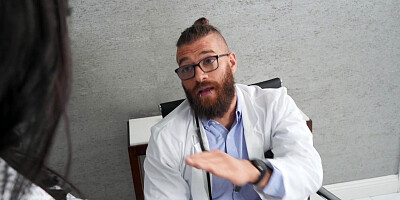 Ana Foxxx gets her pussy pleasured by the gynecologist