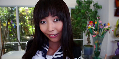 Asian babe Marica Hase has a nice rack of natural tits