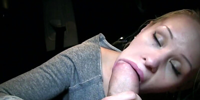 Russian girl blows cock right after breaking up with boyfriend