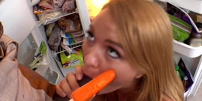 A close up of large tits before a black rod goes inside a pussy