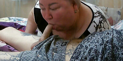 the neighbor likes to wake me up with a deep blowjob