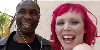 Black Man Fucks Plump Redhead Lady