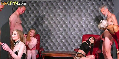 Cfnm Babes Give Oldvsyoung Group Sex Handjob Action