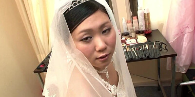 Wedding dress hottie is going to get her moisture explored