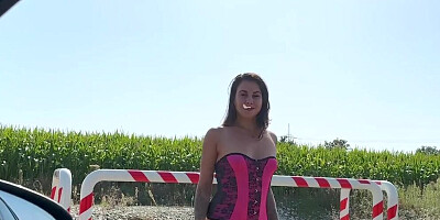 Street hobby! Horny fuck to take away right from the roadside!