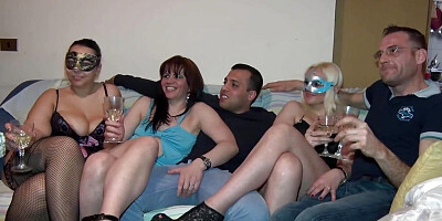 Amateur orgy for a real Italian-style birthday