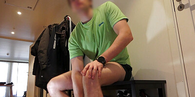 Dominant girl fucked my face and came in my mouth then I could leave house for my training