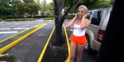 Jessica Jones flashes her tits for some money in the street