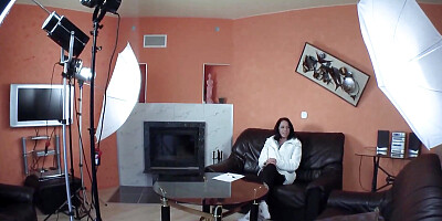 Juicy Pussy Sucks Mega Cock at Sex Casting