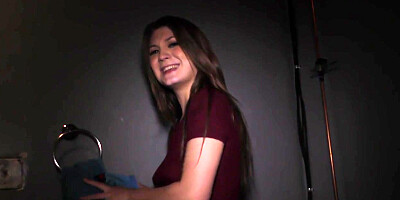 Jojo Kiss sucks BBCs before getting fucked at Gloryhole