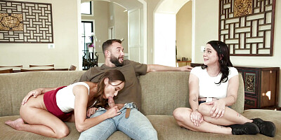 DEVILS FILM - Wild Christie Love Deepthroats And Fucks Her Man While Her Best Friend Is Watching