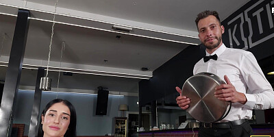 HUNT4K. Loo Lust and Bowl Job. Hot sex with Ara Mix