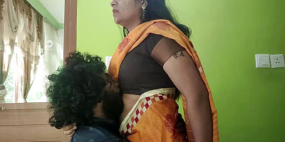 Vaishnavy and Sharun Raj long lip lock part 4, Mallu couple hot lip lock, Lip lock in saree, Saree romance with hot lip lock