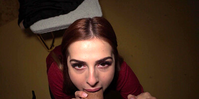 Mina Von D is sucking cock in POV